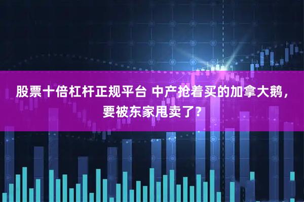 股票十倍杠杆正规平台 中产抢着买的加拿大鹅，要被东家甩卖了？